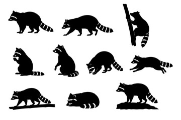 wild animals silhouettes © Sana