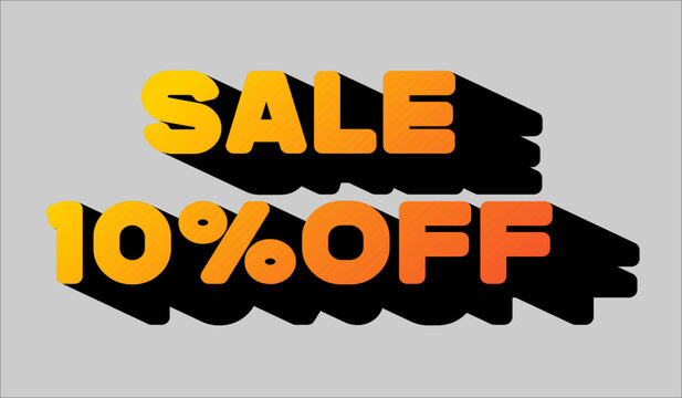 Sale 10% off promotion discount offer marketing