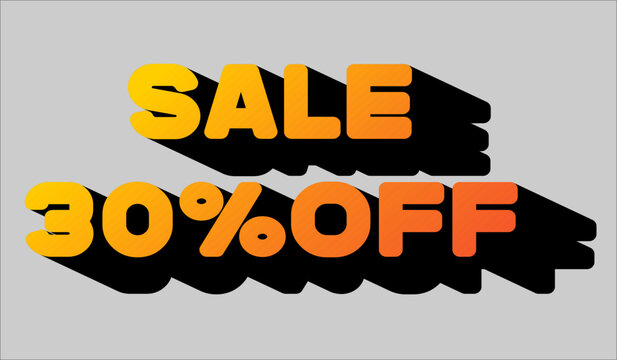 Sale 30% off discount marketing promotion banner