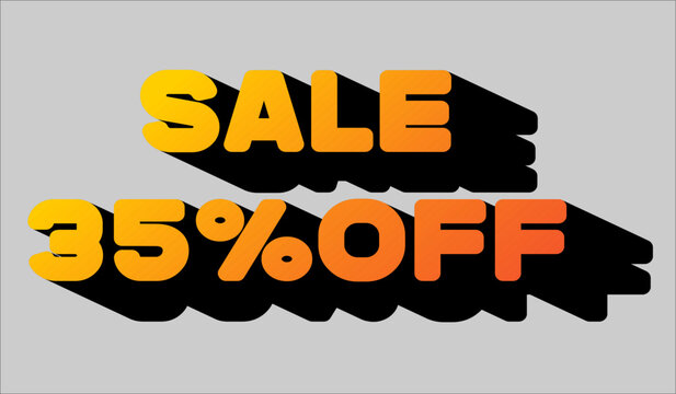 Sale 35% off promotion offering discount shopping