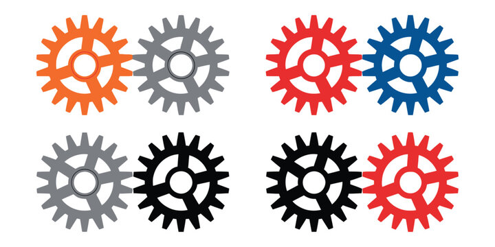 Gear Rack Line Art Minimal Abstract Mechanical Transmission System Symbol for Engineering Machinery Component Design Vector Illustration