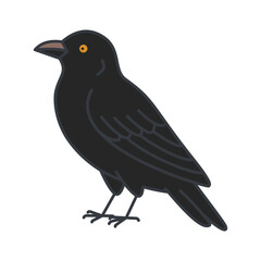 Fototapeta premium Gothic Halloween Icon – Raven