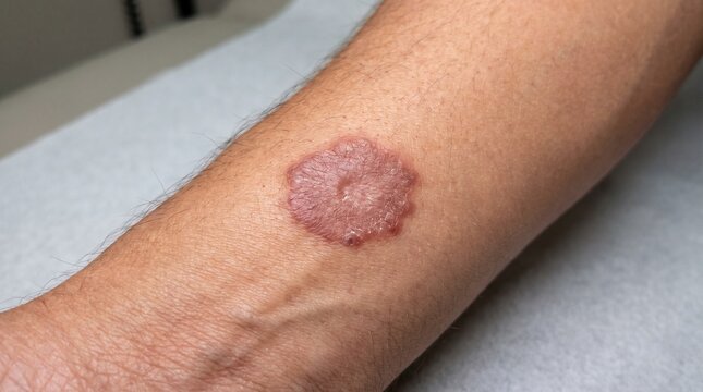 Cutaneous Tuberculosis Chronic Skin Infection Realistic Clinical Dermatology Close Up Photograph