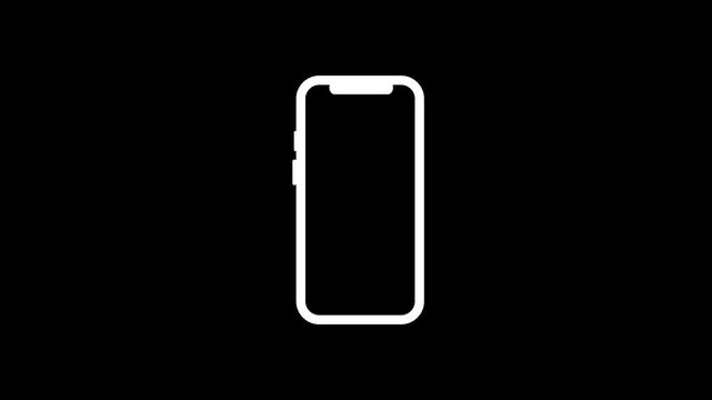 Smartphone similar to iphone 17 max with blank white screen for Infographic Global Business Marketing Plan, mockup model similar to iPhone isolated Background of ai digital investment economy. HD 4k
