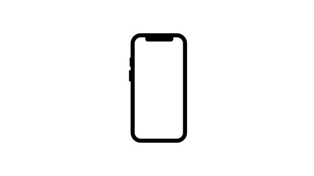 Smartphone similar to iphone 17 max with blank white screen for Infographic Global Business Marketing Plan, mockup model similar to iPhone isolated Background of ai digital investment economy. HD 4k
