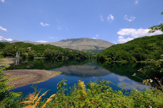 blue eye, syri i kater, Albania. Emerald green spring, close to Gjirokaster or Saranda. High quality FullHD footage