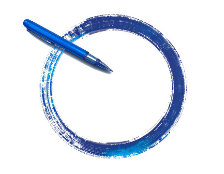 Rabisco caneta azul doodle manual PNG fundo transparente