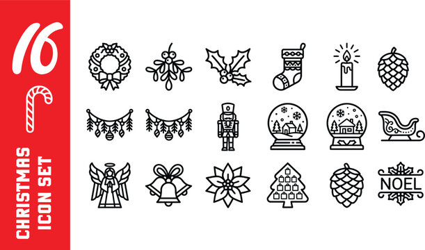 Christmas, decorations icon 