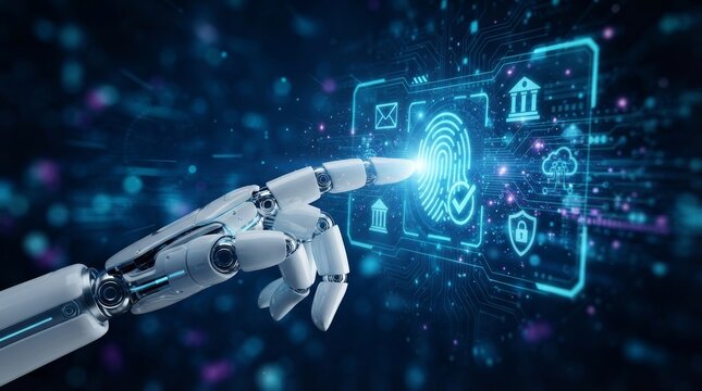 Digital identity security and privacy ensured by an AI authentication system with access protocols.