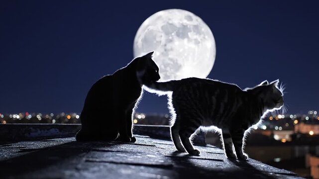 cats on the roof