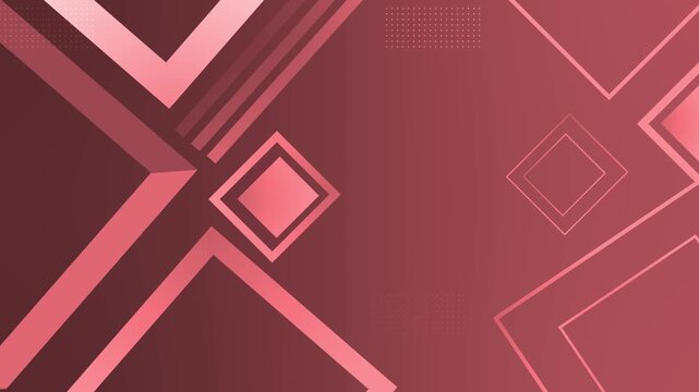 Abstract futuristic geometric shape technology background animation