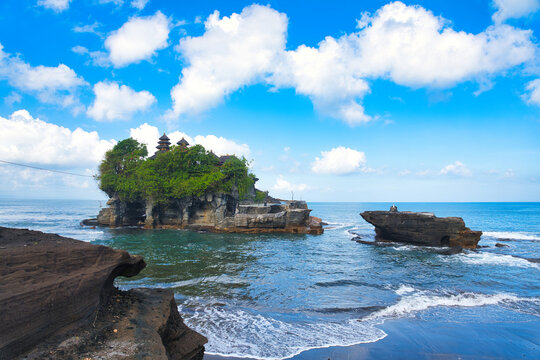インドネシア・バリ島のタナロット寺院　Tanah Lot temple, Bali Indonesia　Pura Tanah Lot