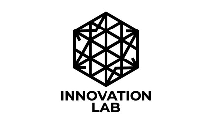 Fototapeta premium Innovation Lab Geometric Logo Design.