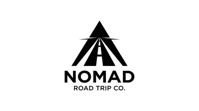Modern Nomad Road Trip Company Logo Design.