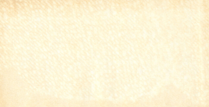 Surface of an old paper or cardboard, background, texture. Backdrop of yellowed, stained, aged paper surface. Old yellowed paper piece. Ancient wall covering. Sunburnt, faded, yellow paper surface