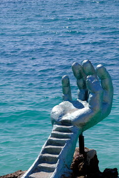 Crystal turquoise water of Ionian Sea in Albania Saranda Ksamil.