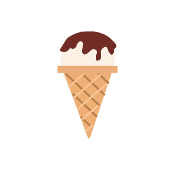 chocolate icecream vector isolated on a transparent background,ice cream cone drawing