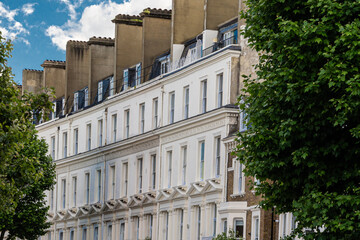 White Stucco Terrace With Tall Sash Windows © Tadeusz Ibrom