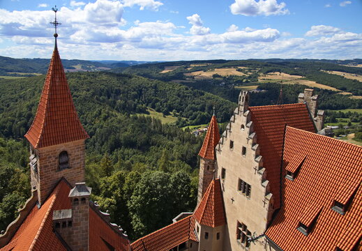 Bouzov castle in Olomouc District, Czech Republic,Europe

