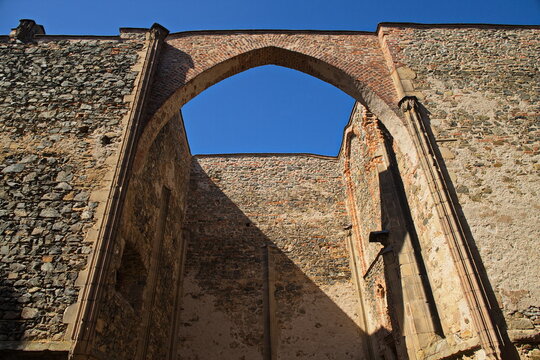 Ruin of the monastery "Rosa Coeli" in Dolni Kounice,Czech Republic,Europe

