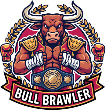 Bull Brawler: Bull Brawler Heavyweight Boxing Championship Logo