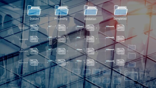Task workflow system showing document progress through stages. Task tracking improves productivity, ensures visibility, task tracking supports planning, and task tracking manages status. Marrow