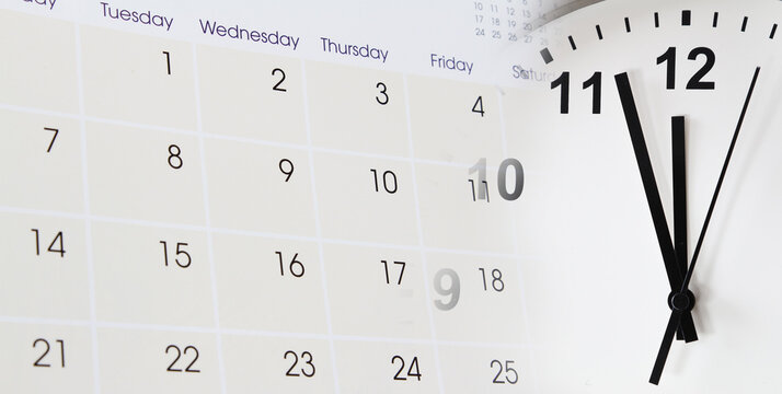 Clock and calendar