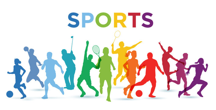 Sports Active Fitness Sport Silhouette People