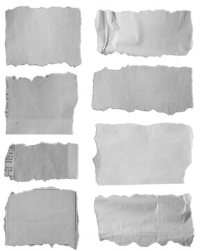 Torn pieces of paper