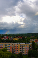 Kolorowa tęcza nad Olsztynem © Krzysiek Cegiełka