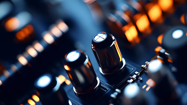 close up of a led display
