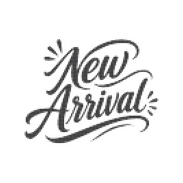 New arrival decorative typography with grungy texture effect typography lettering distressed