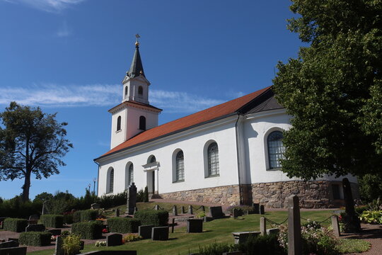 Sweden. The image shows T&ouml;rnevalla Church, located in Link&ouml;ping, Sweden. This historic church was consecrated in 1817. It belongs to the &Aring;kerbo Parish within the Diocese of Link&ouml;ping. 