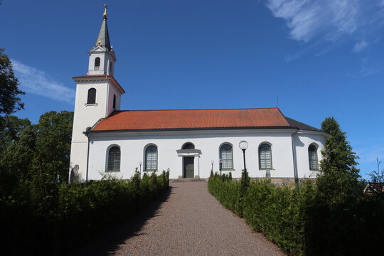 Sweden. The image shows T&ouml;rnevalla Church, located in Link&ouml;ping, Sweden. This historic church was consecrated in 1817. It belongs to the &Aring;kerbo Parish within the Diocese of Link&ouml;ping. 