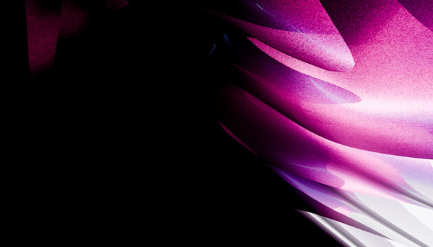 Abstract pink fabric folds with luminous texture