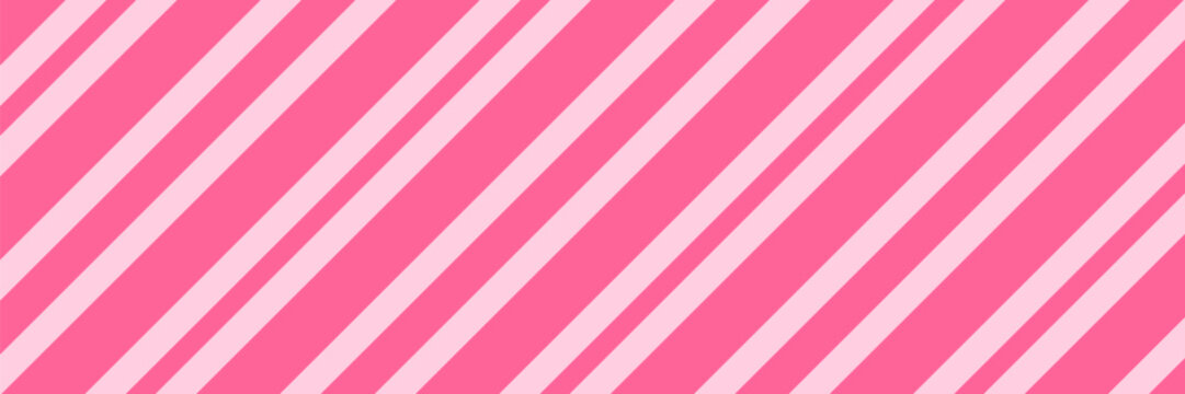 Abstract Pink Candy Diagonal Striped Pattern Background. Vector Illustration