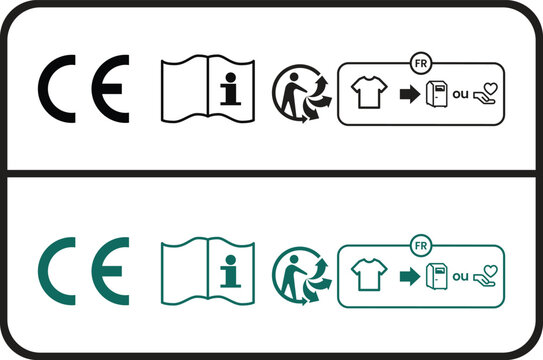 Certification Packaging Triman Textile Industry Recycling Symbol Sign Icon