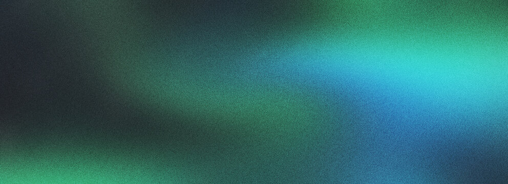 Deep blue and green gradient with a soft light highlight and fine grain, creating an abstract, calming, and modern background for digital media