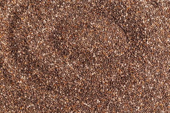 Chia seed texture background for healthy food concept