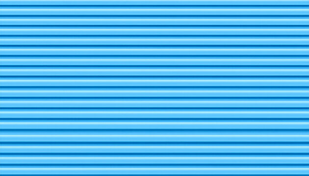 Seamless light blue corrugated metal siding texture for architectural backgrounds