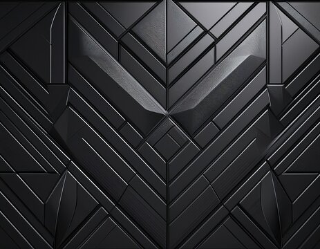 futuristic high tech dark background with a triangular block structure wall texture with a 3d triangle tile pattern 3d render