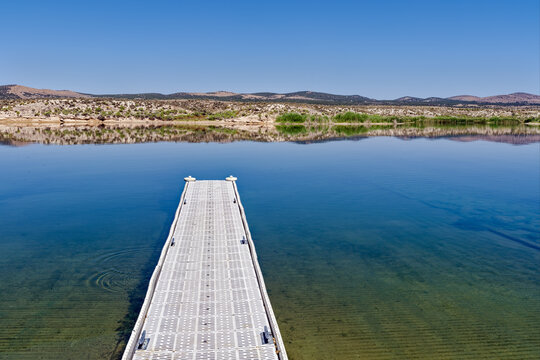 The boat launch on the South Fork Reservoir at Spring Creek, Nevada, USA