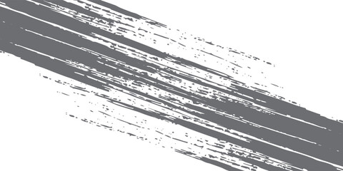 Obraz premium Abstract grey paint splatters and brush strokes on a white background texture grunge