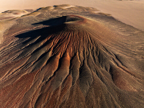 Eroded volcanic cone in the Puna desert, Argentina