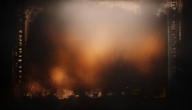 vintage film burn light leak grain overlay texture with distressed cinematic background effects