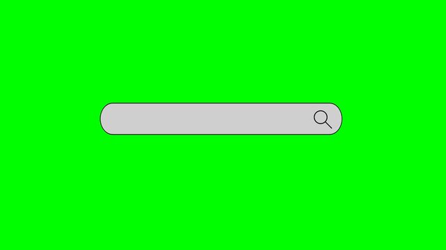 Internet Browser Search and Search Engine Concept for Cloud Computing Data Security, Online Web Database and Information Search, with green screen backgound