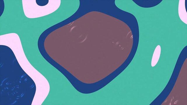 Abstract background with fluid organic shapes in blue green and pink colors.
