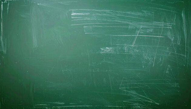 Chalkboard texture background featuring a worn green classroom board with white chalk dust marks and subtle erased horizontal lines