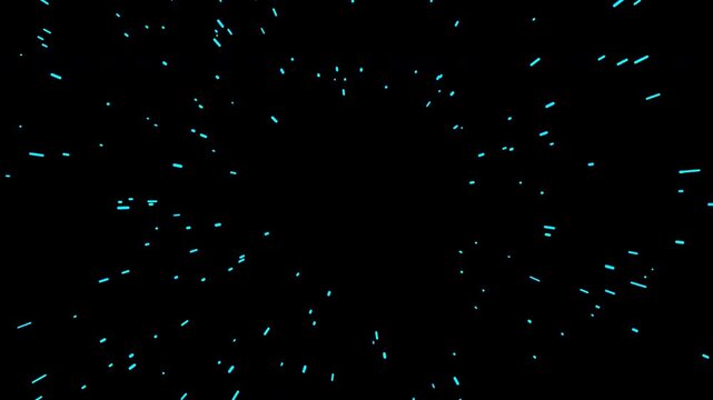 Radial Particle Burst Explosion Transition Element with Alpha Channel