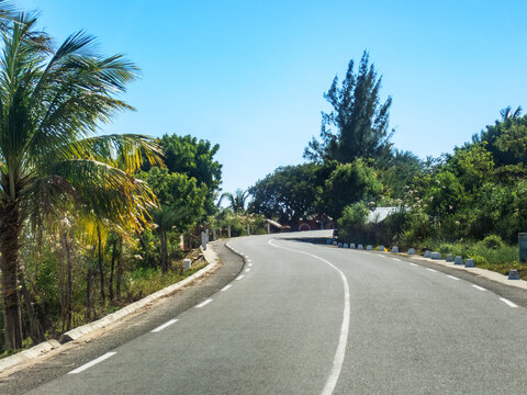 A section of Highway RN9 north of Toliara, Tulear, Madagascar